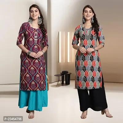 Fancy Rayon Kurtis For Women Pack Of 2