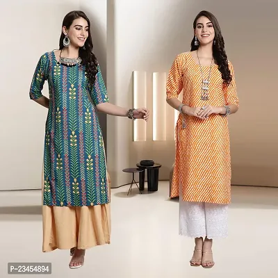 Fancy Rayon Kurtis For Women Pack Of 2