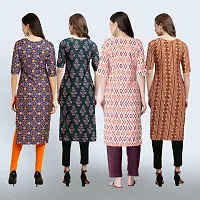 Women Stylish Crepe Straight Kurta-thumb1