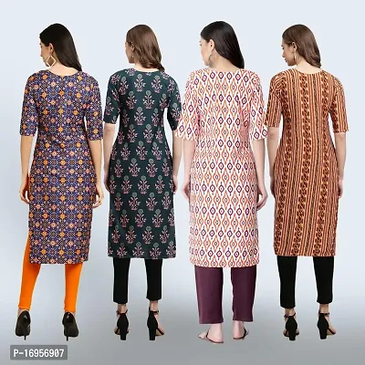 Women Stylish Crepe Straight Kurta-thumb2