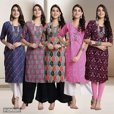 Fancy Crepe Kurtis For Women Pack Of 5