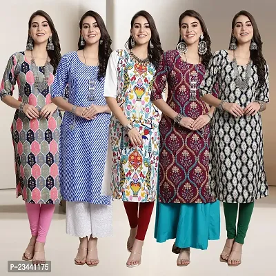 Fancy Crepe Kurtis For Women Pack Of 5