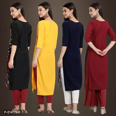 Fancy Crepe Kurtis for Women Pack Of 4-thumb2