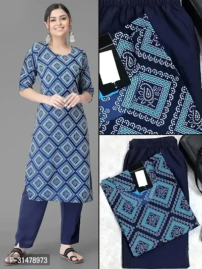 Fancy Crepe Kurta Bottom Set For Women