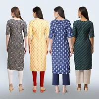 Women Stylish Crepe Straight Kurta-thumb1