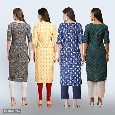 Women Stylish Crepe Straight Kurta-thumb2