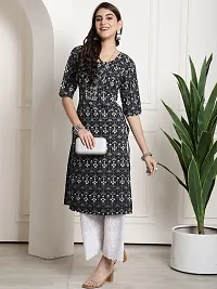 Fancy Crepe Printed Kurtas For Women Pack Of 6-thumb4