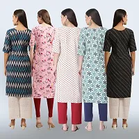 Women Stylish Crepe Printed Staright Kurta-thumb1