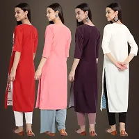 Fancy Crepe Kurtis for Women Pack Of 4-thumb1