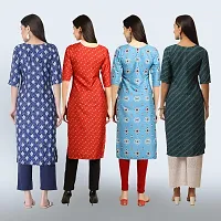 Women Stylish Crepe Straight Kurta-thumb1