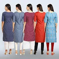 Women Stylish Crepe Printed Staright Kurta-thumb1