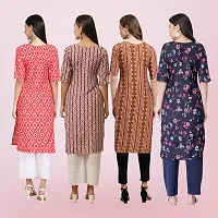 Women Stylish Crepe Printed Straight Kurta-thumb1