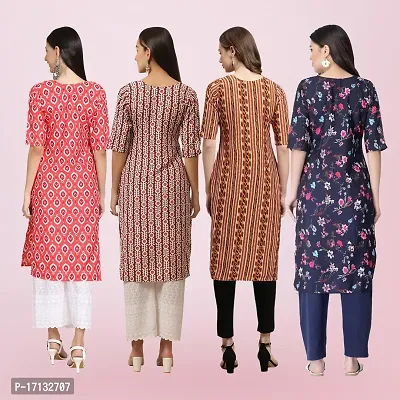 Women Stylish Crepe Printed Straight Kurta-thumb2