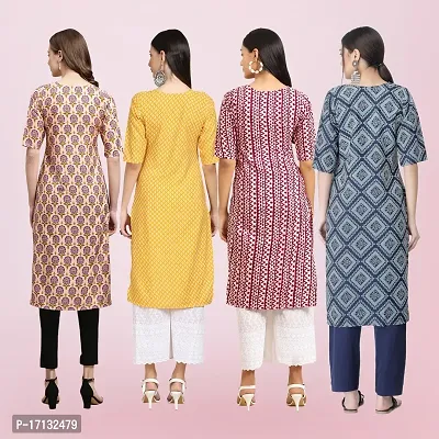 Women Stylish Crepe Printed Straight Kurta-thumb2