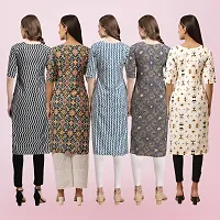 Women Stylish Crepe Printed Straight Kurta-thumb1