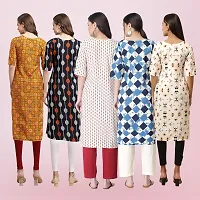 Women Stylish Crepe Printed Straight Kurta-thumb1