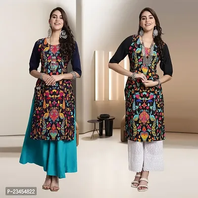 Fancy Rayon Kurtis For Women Pack Of 2