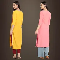 Fancy Crepe Kurtis for Women Pack Of 2-thumb1