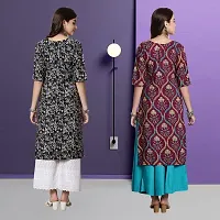 Fancy Crepe Kurtas For Women Pack Of 2-thumb1