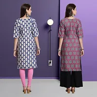 Fancy Crepe Kurtas For Women Pack Of 2-thumb1