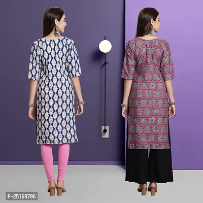 Fancy Crepe Kurtas For Women Pack Of 2-thumb2