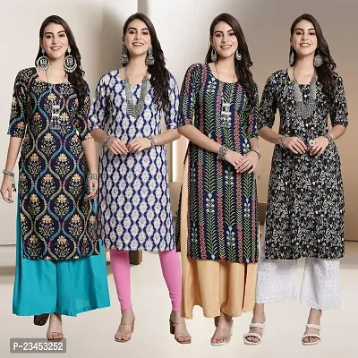 Fancy Crepe Kurtis for Women Pack Of 4