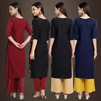 Fancy Crepe Kurtis for Women Pack Of 4-thumb1