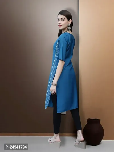 Stylish Fancy Designer American Crepe Kurta For Women-thumb3