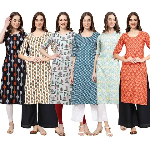 Stylish Crepe Stitched Kurta For Women Pack of