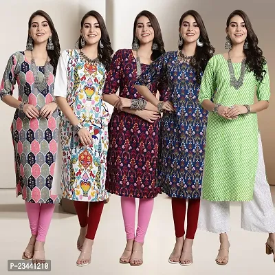 Fancy Crepe Kurtis For Women Pack Of 5