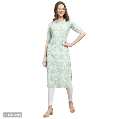 Stylish Crepe Ethnic Motif Straight Kurta For Women-thumb0