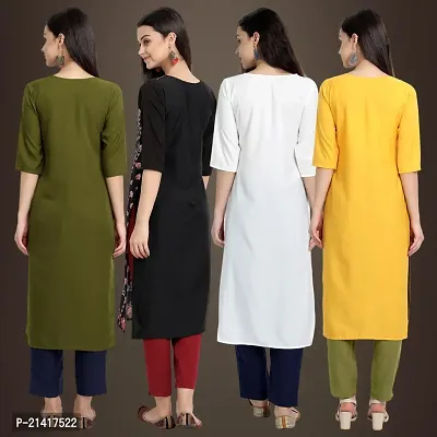 Fancy Crepe Kurtis for Women Pack Of 4-thumb2