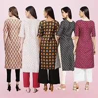 Women Stylish Crepe Printed Straight Kurta-thumb1