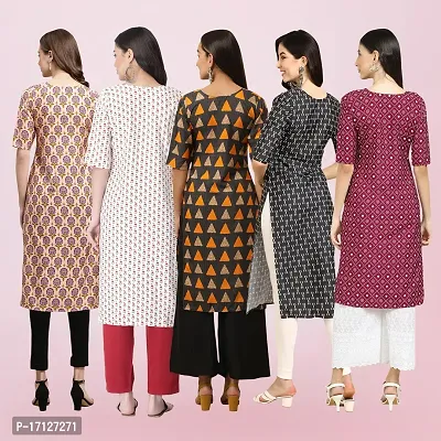 Women Stylish Crepe Printed Straight Kurta-thumb2