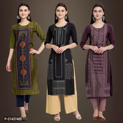 Fancy Crepe Kurtis for Women Pack Of 3