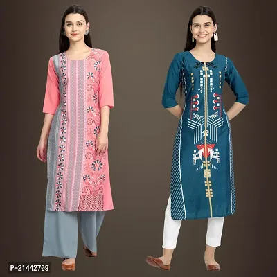 Fancy Crepe Kurtis for Women Pack Of 2