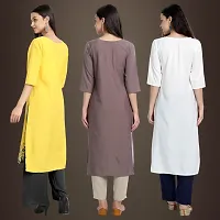 Fancy Crepe Kurtis for Women Pack Of 3-thumb1