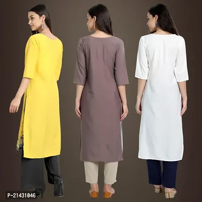 Fancy Crepe Kurtis for Women Pack Of 3-thumb2