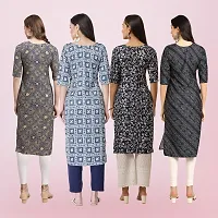 Women Stylish Crepe Printed Straight Kurta-thumb1