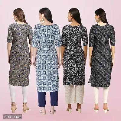 Women Stylish Crepe Printed Straight Kurta-thumb2