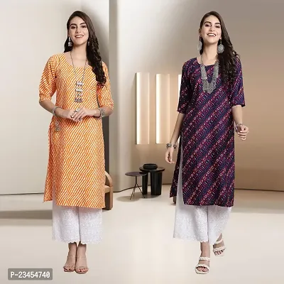 Fancy Rayon Kurtis For Women Pack Of 2