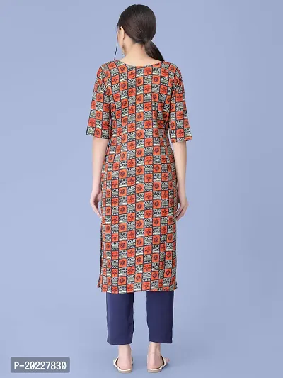 Amazing Crepe Printed Kurta Set For Women-thumb2