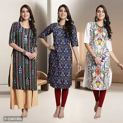 Fancy Rayon Kurtis For Women Pack Of 3