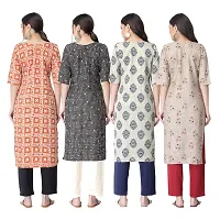 New Crepe Combo Printed Kurtis For Women Pack Of 4-thumb1