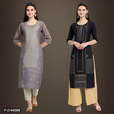 Fancy Crepe Kurtis for Women Pack Of 2