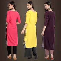 Fancy Crepe Kurtis for Women Pack Of 3-thumb1