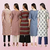 Women Stylish Crepe Printed Straight Kurta-thumb1