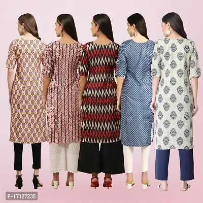 Women Stylish Crepe Printed Straight Kurta-thumb2