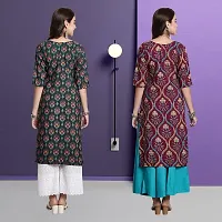 Fancy Crepe Kurtas For Women Pack Of 2-thumb1