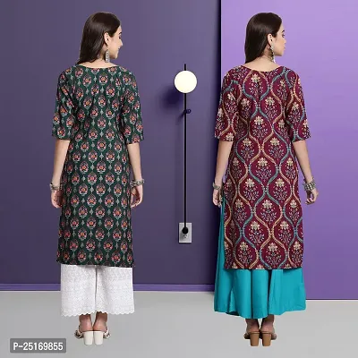 Fancy Crepe Kurtas For Women Pack Of 2-thumb2